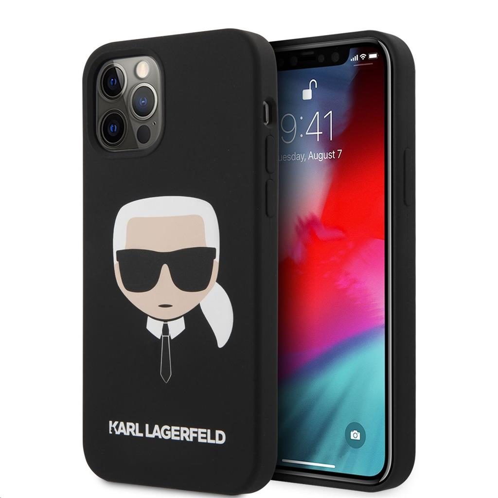 [KLHCP12MSLKHBK] Apple iPhone 12 / iPhone 12 Pro Karl Lagerfeld Head case (Black - KLHCP12MSLKHBK)