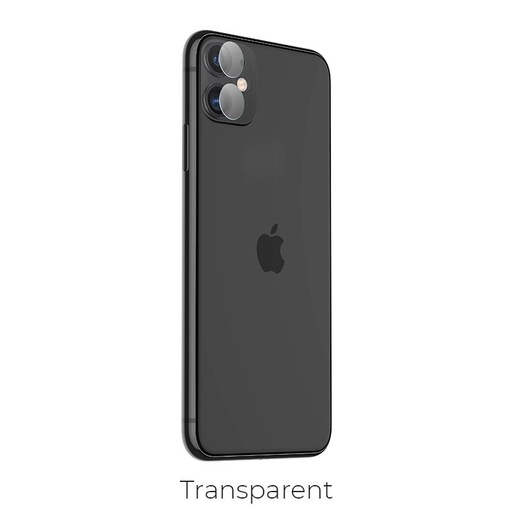 Apple iPhone 11 cu ramă metalică cameră de protecție sticlă securizată , transparent