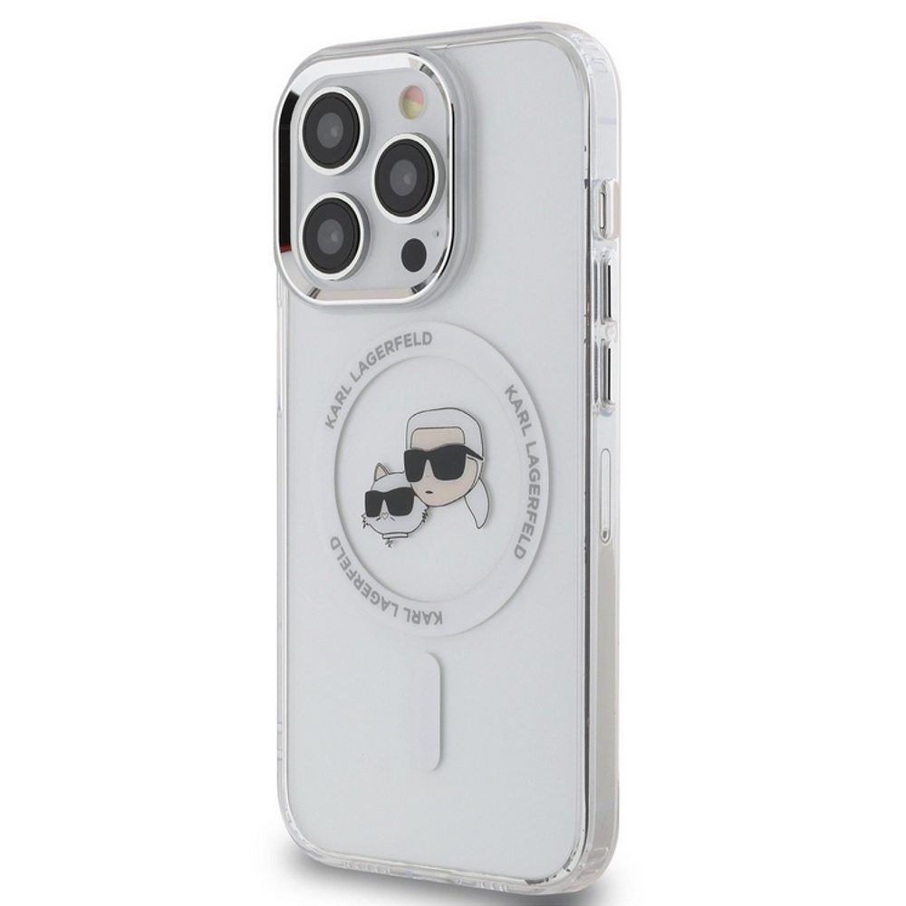 [KLHMN61HLSKCH] Apple iPhone 11 Karl Lagerfeld IML K&CH Heads Metal Frame MagSafe case (Clear) – KLHMN61HLSKCH