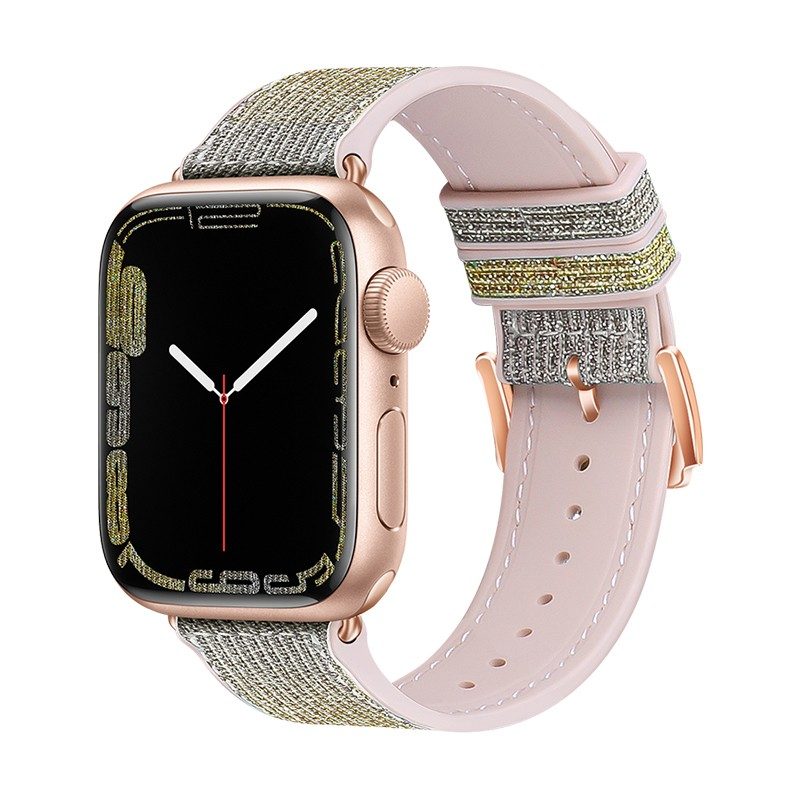 [6931474787972] Apple Watch 42mm / Watch 44mm / Watch 45mm / Watch 49mm HOCO WA11 diamond smartwatch strap yellow