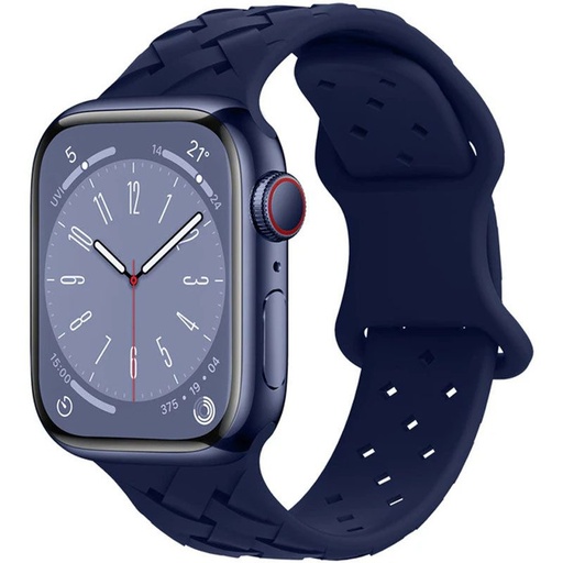 Apple Watch 38mm / Watch 40mm / Watch 41mm HOCO WA16 bamboo curea albastru noapte