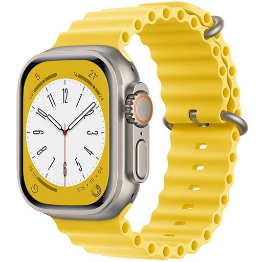 Apple Watch 38mm / Watch 40mm / Watch 41mm HOCO WA12 silicon curea galben