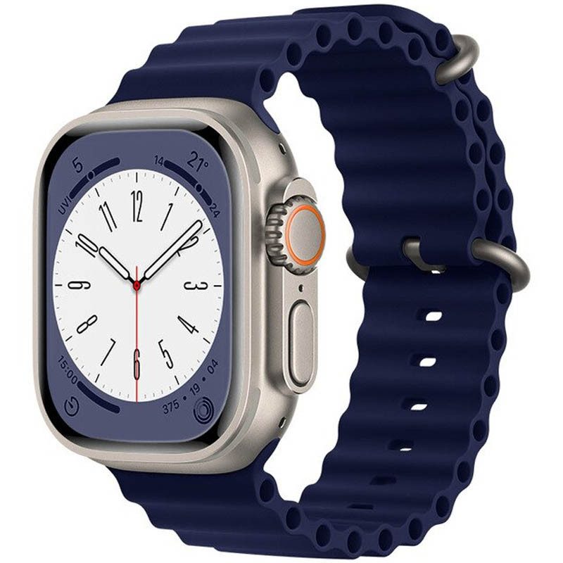 [6931474789587] Apple Watch 38mm / Watch 40mm / Watch 41mm HOCO WA12 silicone strap blue
