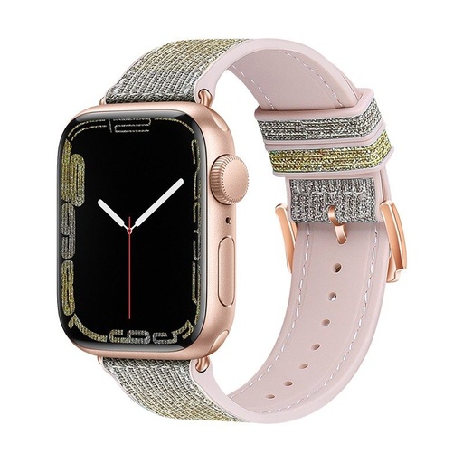 Apple Watch 38mm / Watch 40mm / Watch 41mm HOCO WA11 diamond ceas inteligent curea galben