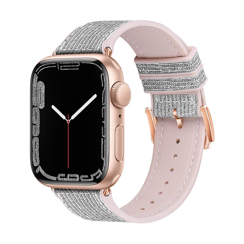 [6931474787927] Apple Watch 38mm / Watch 40mm / Watch 41mm HOCO WA11 diamond smartwatch strap white