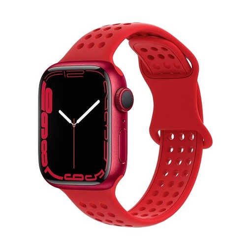 Apple Watch 38mm / Watch 40mm / Watch 41mm HOCO WA08 ceas inteligent curea roșu