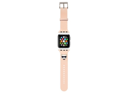 Apple Watch 38/40mm (Roz) Karl Lagerfeld Choupette Head curea - KLAWMSLCP