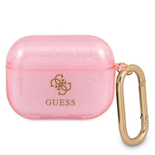 AirPods Pro Guess Glitter husă (Roz) - GUAPUCG4GP