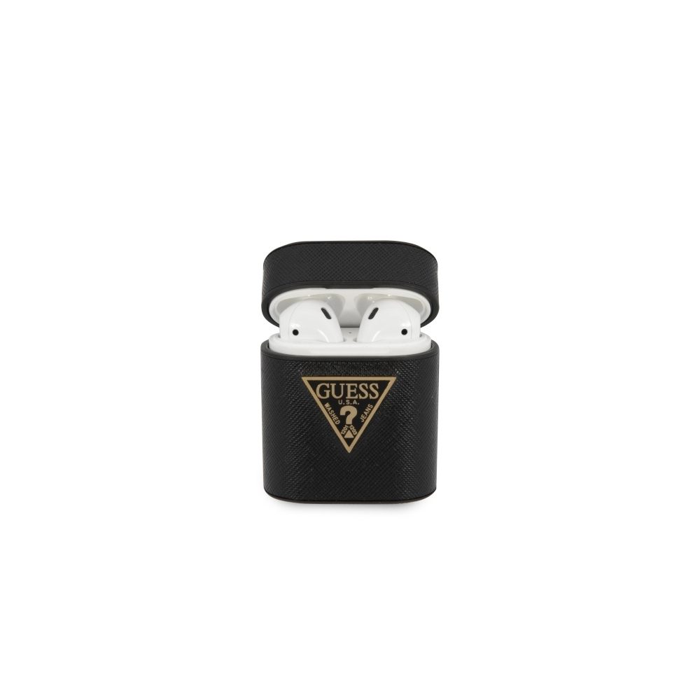 [GUACA2VSATMLBK] AirPods Guess Saffiano case (Black) - GUACA2VSATMLBK