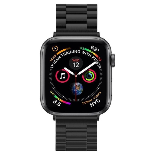 Apple Watch Series 1/2/3/4/5/6(42/44mm) Spigen modern fit inoxidabil oțel curea, negru