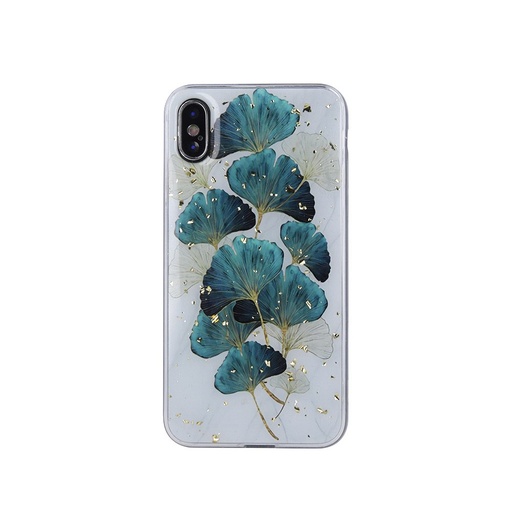 Apple iPhone 12 / iPhone 12 Pro auriu glam husă spate (Frunze)