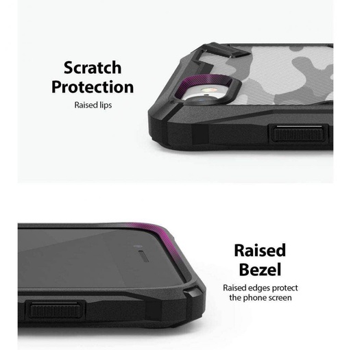 Apple iPhone 7/8/SE 2020/ SE 2022 RINGKE Fusion X anti-șoc husă spate (Negru)