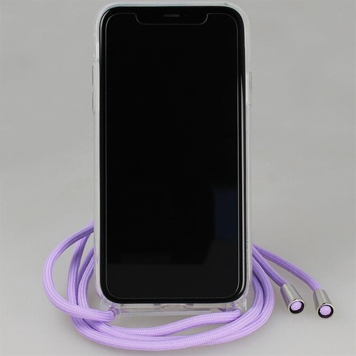 Apple iPhone 11 la gât de agățat glitter husă spate (Albastru)