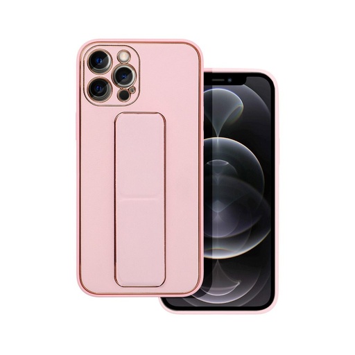 Apple iPhone 11 piele husă de protecție extensibil cu suport, magnetic suport auto compatibil (Roz)