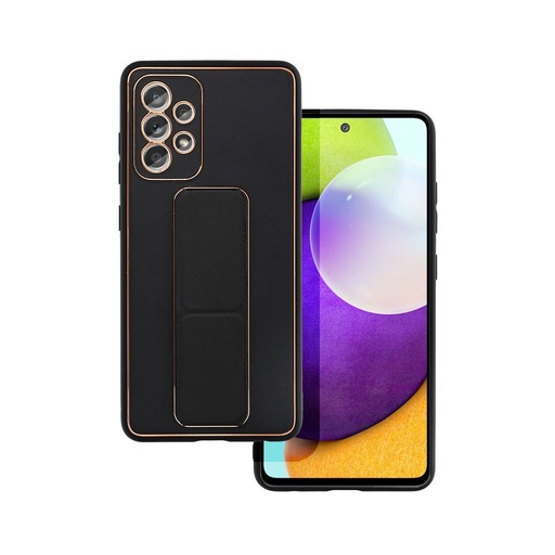 Samsung Galaxy A52 4G/A52 5G/A52s 5G piele husă de protecție extensibil cu suport, magnetic suport auto compatibil (Negru)
