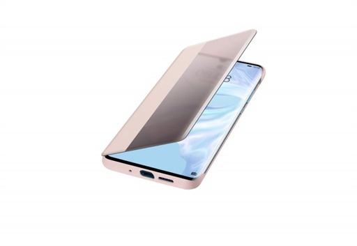 Huawei P30 Pro smart view flip original husă tip carte, (Roz)