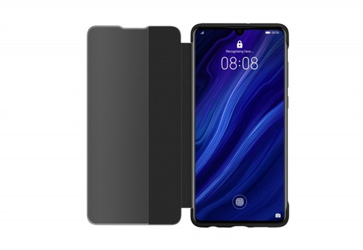 Huawei P30 smart view flip original husă tip carte, (Negru)