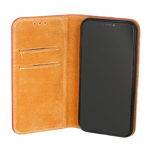 Huawei P30 original piele husă tip carte (Roșu)
