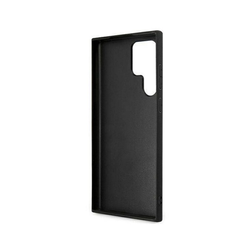 Samsung Galaxy S22 Ultra Guess PU 4G Metal Logo husă (Maro) - GUHCS22L4GMGBR