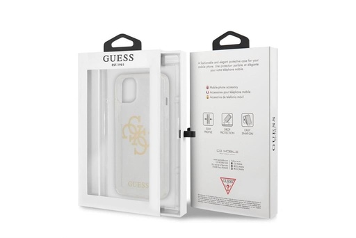 Apple iPhone 13 Guess TPU Big 4G Full Glitter husă (Transparent) – GUHCP13MPCUGL4GTR