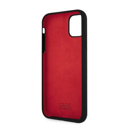 Apple iPhone 11 (Negru) Karl Lagerfeld Choupette Head husă - KLHCN61SLCHBK
