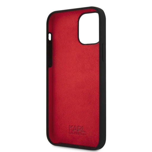 Apple iPhone 12 / iPhone 12 Pro Karl Lagerfeld Choupette Head husă (Negru - KLHCP12MSLCHBK)