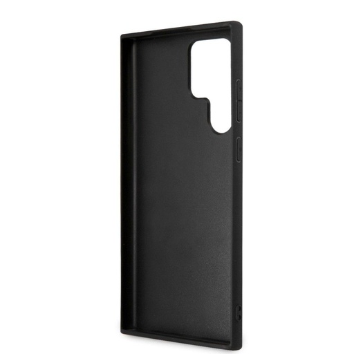 Samsung Galaxy S22 Ultra Karl Lagerfeld PU Saffiano Karl Head husă (Negru - KLHCS22LSAKHBK)