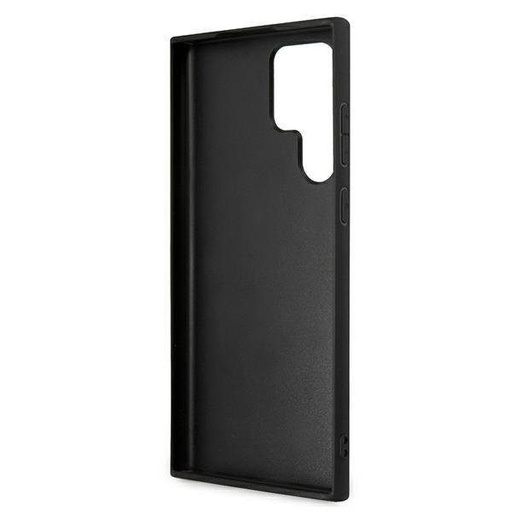 Samsung Galaxy S22 Ultra Karl Lagerfeld PU Saffiano Karl Head husă (Argintiu) – KLHCS22LSAKHSL