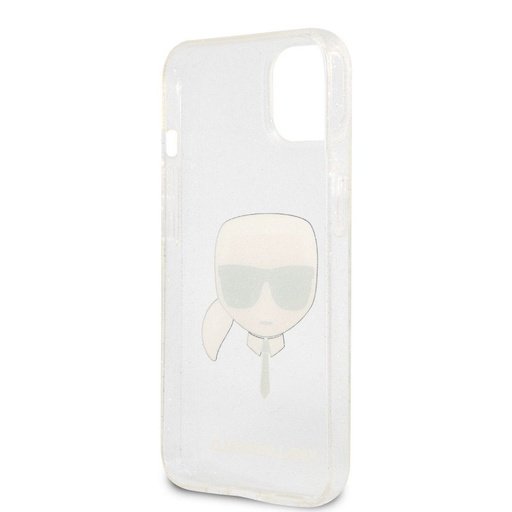 Apple iPhone 13 mini Karl Lagerfeld Karl Glitter husă (Argintiu) – KLHCP13SKHTUGLS