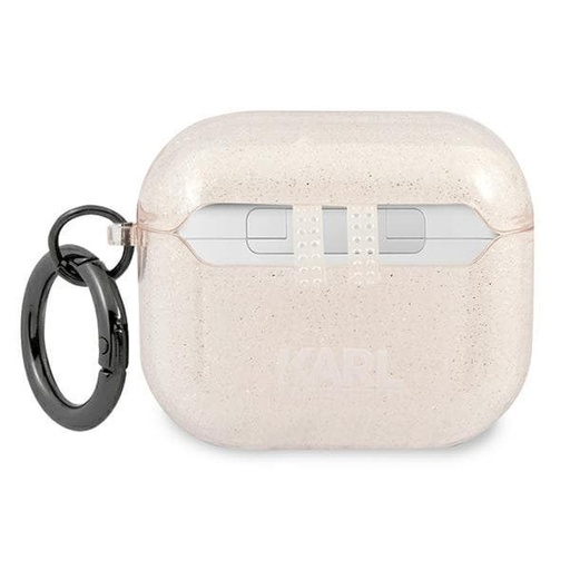 Apple AirPods 3 Karl Lagerfeld Choupette Glitter husă (Auriu) – KLA3UCHGD