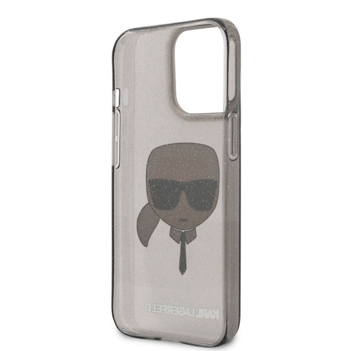 Apple iPhone 13 mini Karl Lagerfeld Karl Glitter husă (Negru) – KLHCP13SKHTUGLB