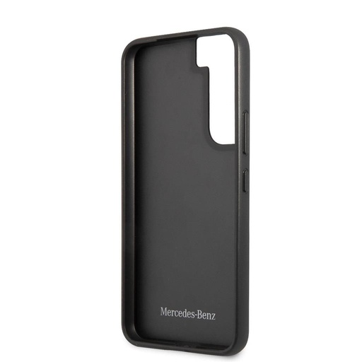 Samsung Galaxy S22 Plus Mercedes matlasat piele husă spate (Negru) - MEHCS22MPSQBK