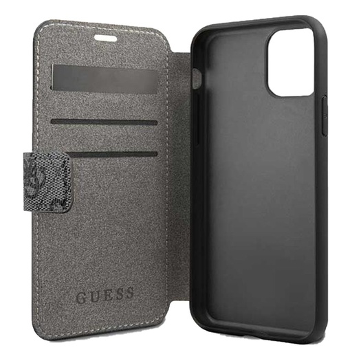 Apple iPhone 11 Pro Max Guess Book husă (Gri) - GUFLBKSN654GG