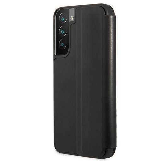 Samsung Galaxy S22 5G BMW PU husă tip carte – Triangles Tricolor Line (Negru) - BMBKS22STRTBK