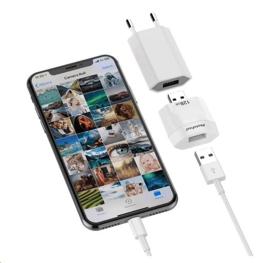 Photofast iOS 128GB Photocube smart salvare date, Alb
