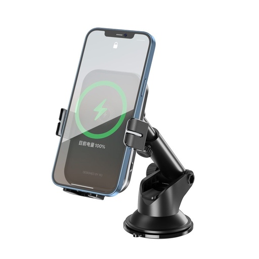 XO WX027 suport auto fără fir cu încărcare (Negru) – 15W