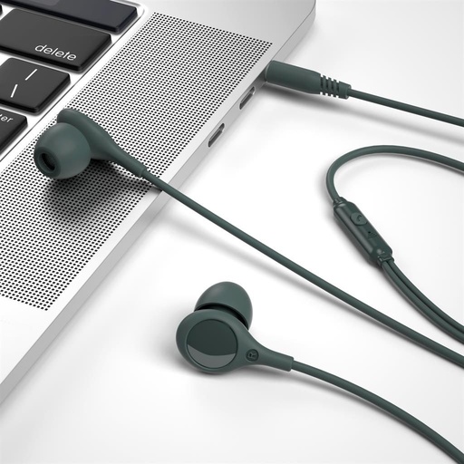 XO EP46 cu fir căști, cu microfon, 3,5mm Jack cu conector, verde