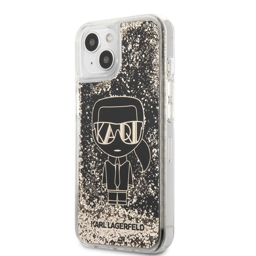 Apple iPhone 13 Karl Lagerfeld Liquid Glitter Gatsby husă (Negru) – KLHCP13MLGGKBK