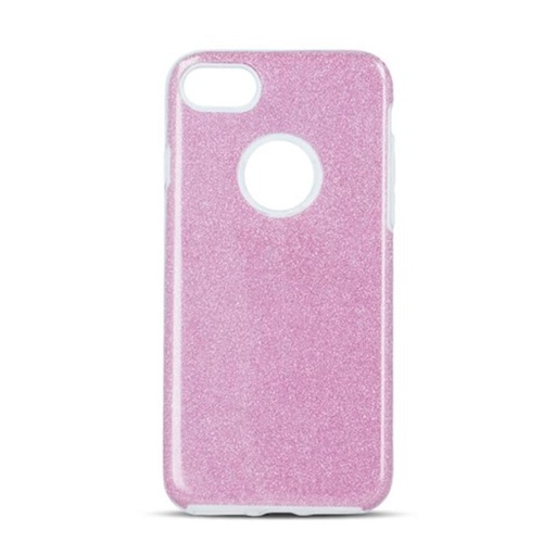 Apple iPhone 12 / iPhone 12 Pro glitter 3in1 husă spate (Roz)