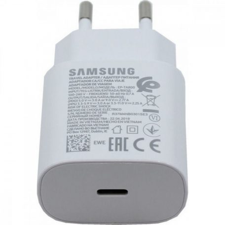 Samsung PD încărcător rapid USB-C cu cablu 25W (Alb)