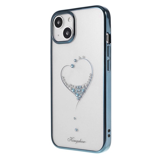 Apple iPhone 13 Kingxbar wish series Swarovski cu pietre husă spate (Albastru)