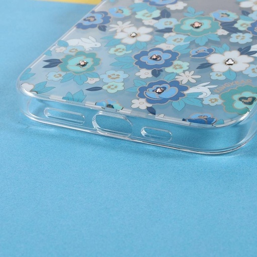 Apple iPhone 13 Pro Kingxbar brilliant Swarovski cu pietre husă spate (Albastru)