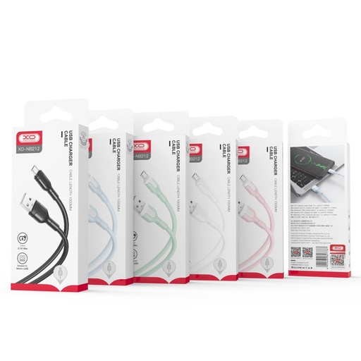 XO NB212 micro USB cablu de date (Negru) – 2.1A