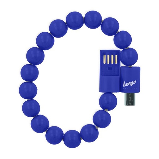 Beeyo brățară microUSB cablu, albastru marin
