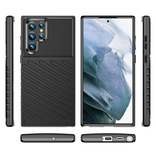 Samsung Galaxy S22 Ultra thunder husă spate (Negru)