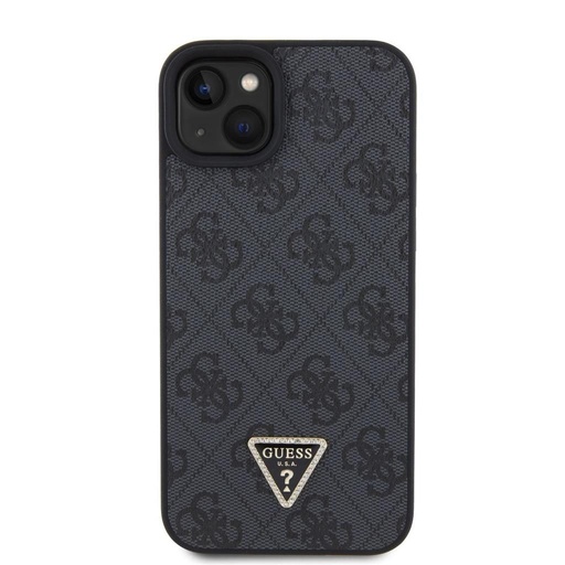 Apple iPhone 15 Plus Guess PU 4G Strass Triangle husă (Negru) - GUHCP15MP4TDPK