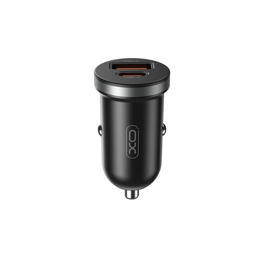 XO CC56 auto încărcător rapid (PD + QC încărcare) 30W (Negru)