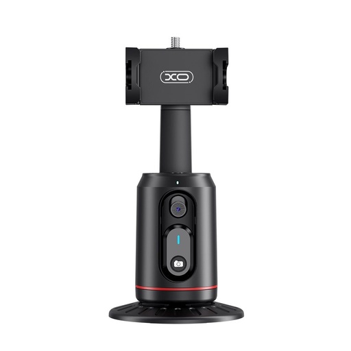 XO SS16 AI Bluetooth selfie stick (Negru) – două LED lumină, urmărire facială, automat control