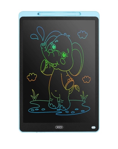 XO V02 LCD tablă de scris 16" (Albastru) – sensibil la presiune ecran, cu buton de ștergere