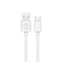 Forever USB-C 2A type-C cablu de date (Alb)